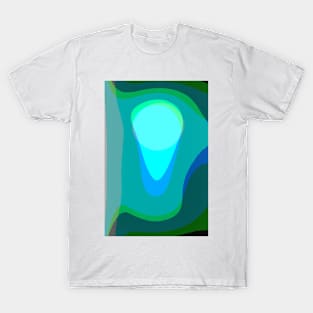 Blue Green 806 Abstract T-Shirt